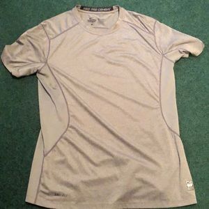 Nike Grey Large athletic pro combat tee